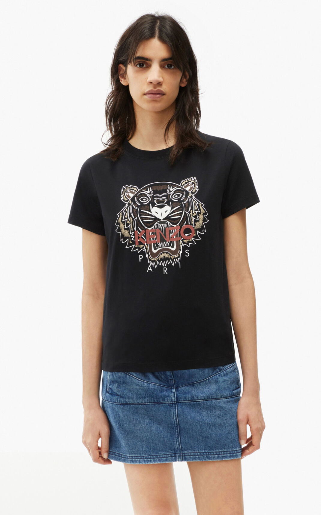 Kenzo Tiger T-shirts Dame - Sort DK-936232